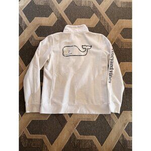Vineyard Vines women's medium white 1/4 zip pullover sweater